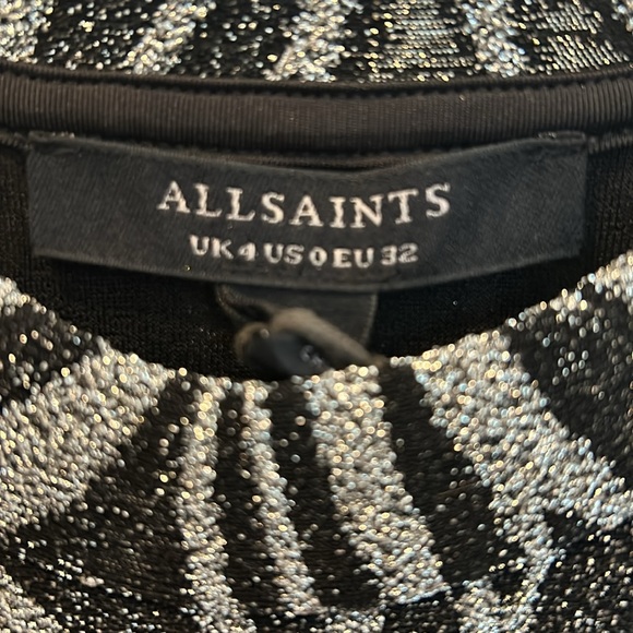 ALLSAINTS AMAYA ZEBRA DRESS - Picture 3 of 8